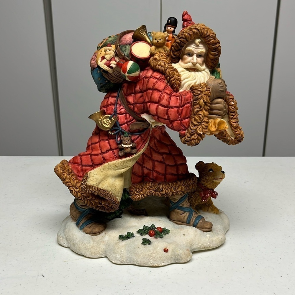 Santa Claus with Gift Sack Sculpture Figure